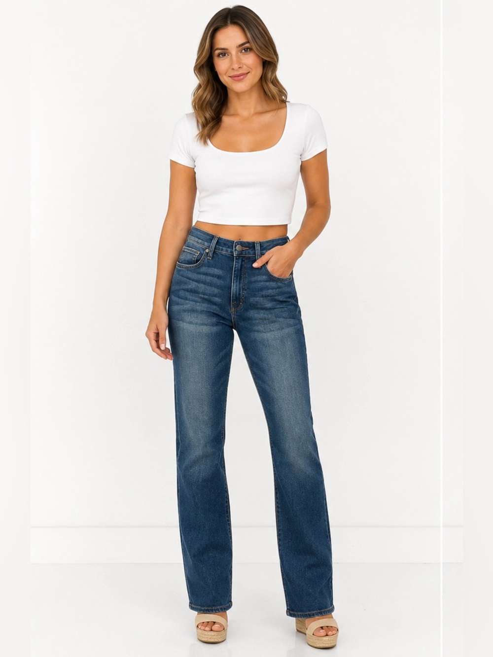 Joe’s Jeans Flawless Honey High Rise Curvy Bootcut Jeans Size 28
